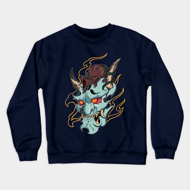 Oni Rat Crewneck Sweatshirt by SakiSensei